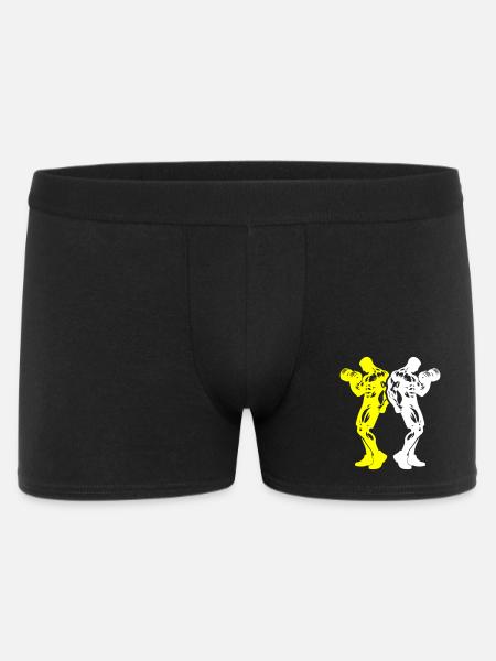 Fitness Team Silhouette - Men's Boxer Shorts - black