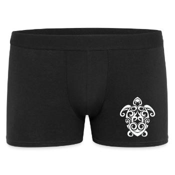 Tribal Turtle Spiral - Men's Boxer Shorts - black - Front