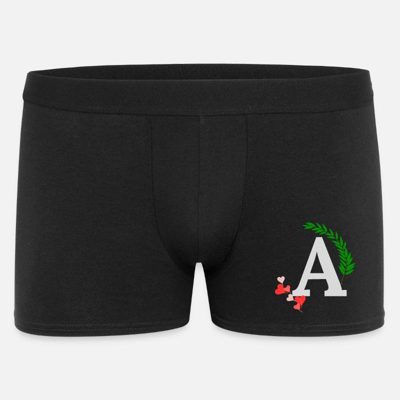 A - Männer Boxer Shorts - Schwarz