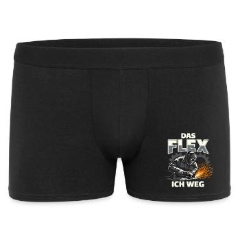 Schweißer Flex Schleifer Lustig Geschenk - Männer Boxer Shorts - Schwarz - Vorne
