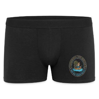 Tiefseelinien-Entangler-Fleck - Männer Boxer Shorts - Schwarz - Vorne