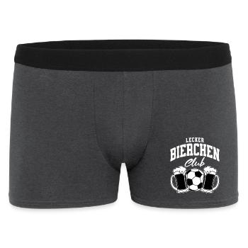 Lecker Bierchen Club - Männer Boxer Shorts - Anthrazit - Vorne