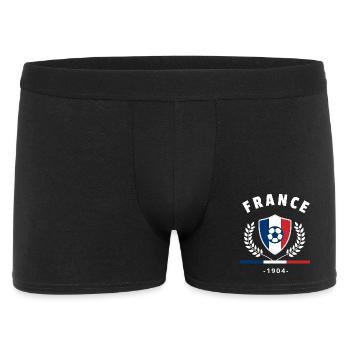 Retro France Football Fan T-shirt - Men's Boxer Shorts - black - Front