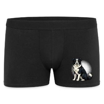Border Collie Propriétaire Collie Amant de Collie - Boxer Homme - noir - Devant