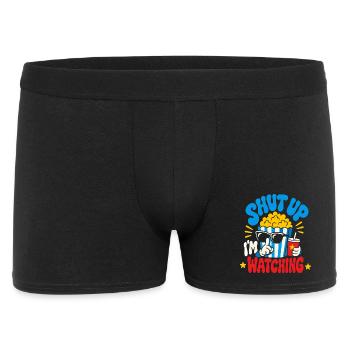 Shut Up I'm Watching Movies - Men's Boxer Shorts - black - Front