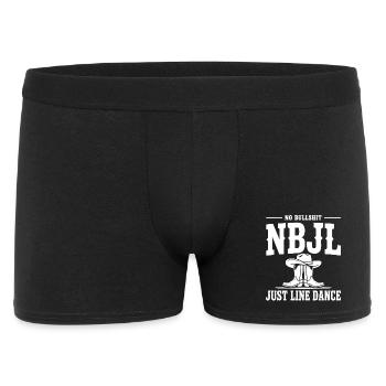 NBJL – No Bullshit Just Line Dance - Men's Boxer Shorts - black - Front