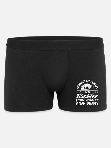 Tischler Nah An Perfekt - Männer Boxer Shorts - Schwarz