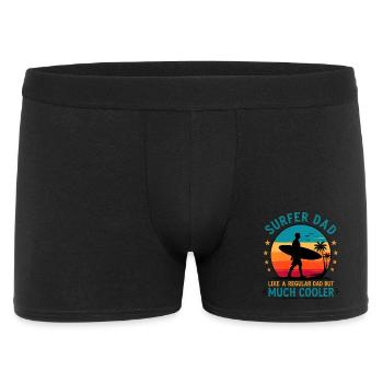 Cadeau d’anniversaire drôle pour un surfeur de papa surfeur - Boxer Homme - noir - Devant
