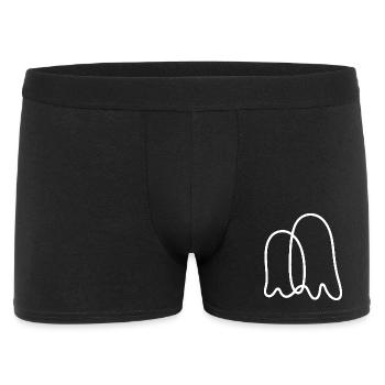 Minimalist Line Spirit Print - Men's Boxer Shorts - black - Front