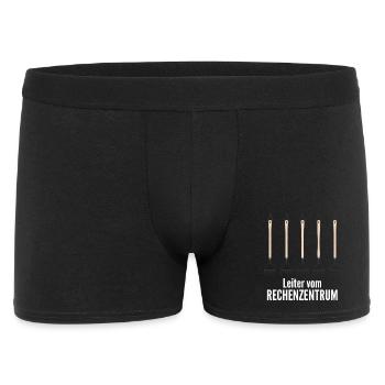 Rechenzentrum Programmieren - Männer Boxer Shorts - Schwarz - Vorne