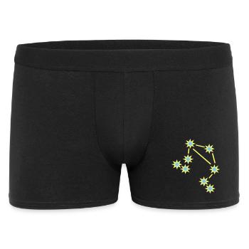 Sternzeichen Waage - Männer Boxer Shorts - Schwarz - Vorne