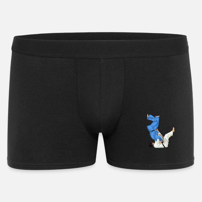 Judo - Männer Boxer Shorts - Schwarz