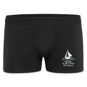 Sailing Sailing Boat Gift - Men's Boxer Shorts - black - Front