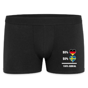 Germany and Sweden Genial / Gift Flag - Men's Boxer Shorts - black - Front