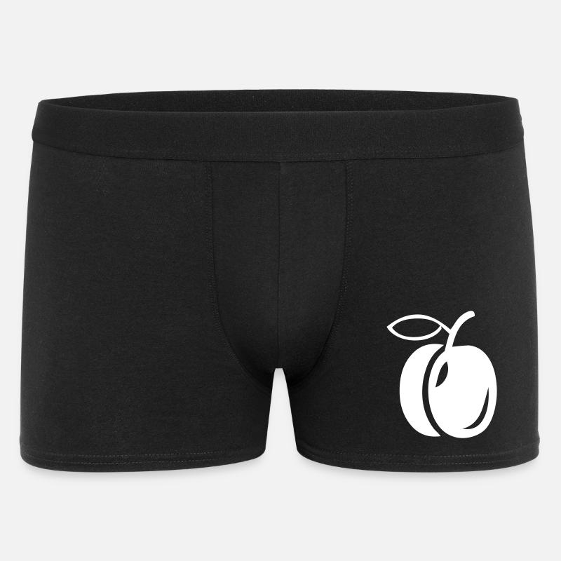 Eine Pflaume - Männer Boxer Shorts - Schwarz