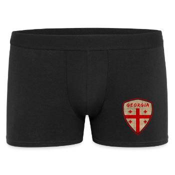 Géorgie Vintage Armoiries / Cadeau Tbilissi - Boxer Homme - noir - Devant