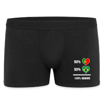 Portugal et Brésil Genial / Cadeau - Boxer Homme - noir - Devant