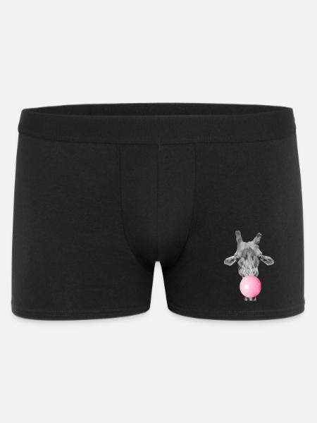 Giraffe und kaugummi - Männer Boxer Shorts - Schwarz