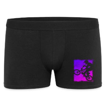 BMX Bike - Bmx Bike - Magenta Bmx - Men's Boxer Shorts - black - Front