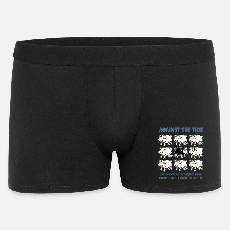 Gegen den Strom - Männer Boxer Shorts - Schwarz