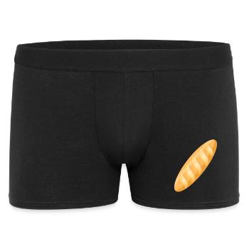une délicieuse baguette dorée fraîchement cuite - Boxer Homme - noir - Devant