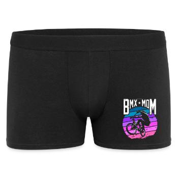 BMX Mom | BMX Mutter | BMX Mama | BMX Mamma - Männer Boxer Shorts - Schwarz - Vorne