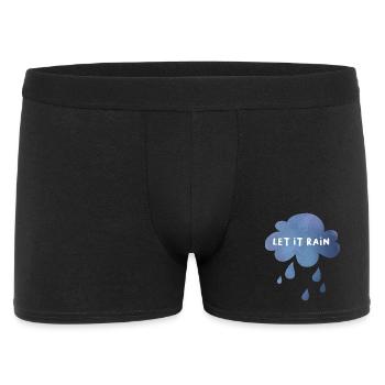 Let it rain cloud rain drop weather moody - Men's Boxer Shorts - black - Front