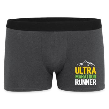 Coureur de marathon ultra - Boxer Homme - charbon - Devant
