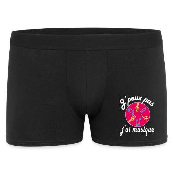 j'peux pas j'ai musique - Boxer Homme - noir - Devant