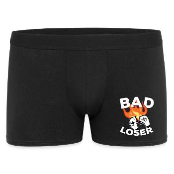 Bad loser Manette Jeux Vidéo Gamer Humour Gaming - Boxer Homme - noir - Devant