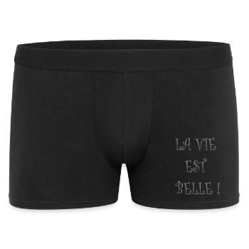 La vie est belle - Boxer Homme - noir - Devant