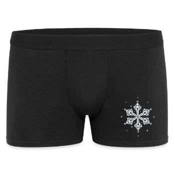 Flocon de neige Neige - Boxer Homme - noir - Devant