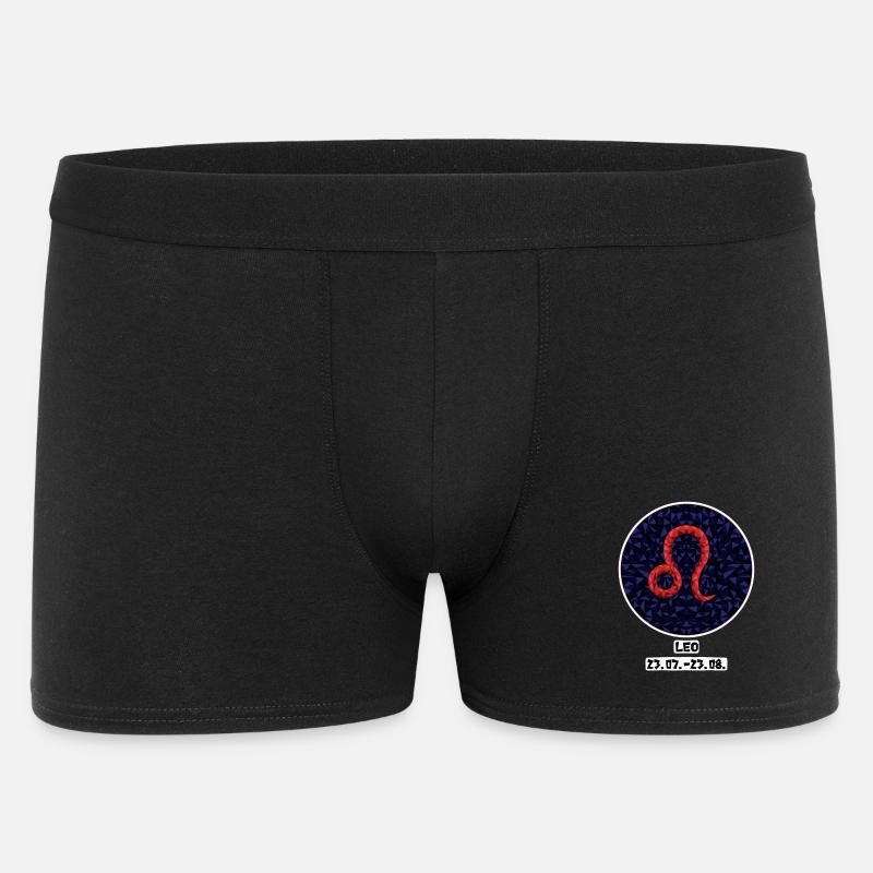 Leo 23.07.- 23.08. - Männer Boxer Shorts - Schwarz