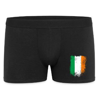 Drapeau tricolore irlandais en détresse - Boxer Homme - noir - Devant