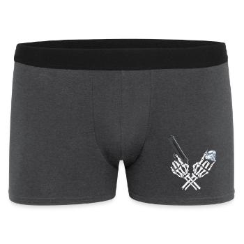 Gangster Skelett - Männer Boxer Shorts - Anthrazit - Vorne