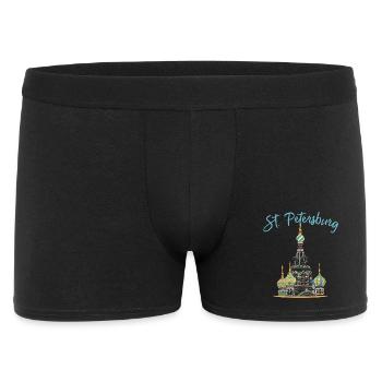 Saint-Pétersbourg, Église, Russie, Dessin au trait - Boxer Homme - noir - Devant