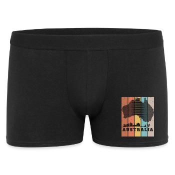 Mosaïque de points de la Skyline australienne - Boxer Homme - noir - Devant