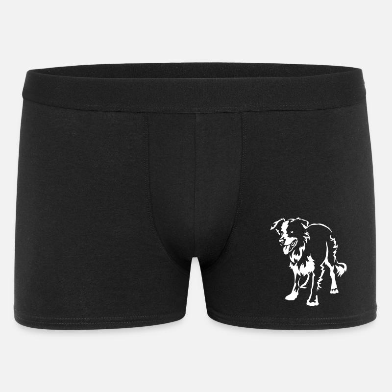 Border Collie « Black Edition » - Boxer Homme - noir