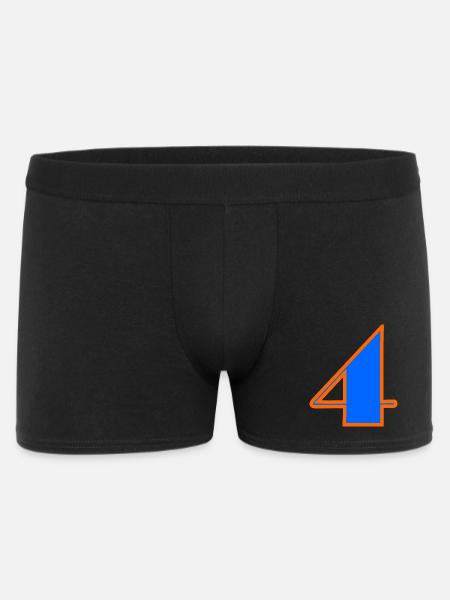 4 YEARS,4TH BIRTHDAY,4 YEARS,FOUR - Men's Boxer Shorts - black