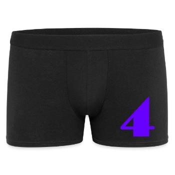 4 YEARS,4TH BIRTHDAY,4 YEARS ANNIVERSARY - Men's Boxer Shorts - black - Front
