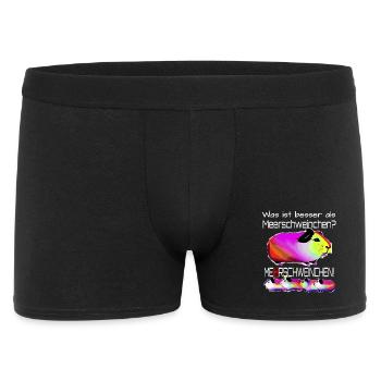 Meerschweinchen Mehrschweinchen - Männer Boxer Shorts - Schwarz - Vorne