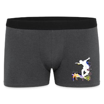 Skate | Skater | Skateboard | Skateboarding - Männer Boxer Shorts - Anthrazit - Vorne