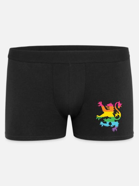 Pride Month LGBTQ - LGBT Scottish Lion - Men's Boxer Shorts - black