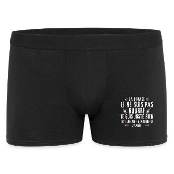Je ne suis pas bourré juste bien - Boxer Homme - noir - Devant