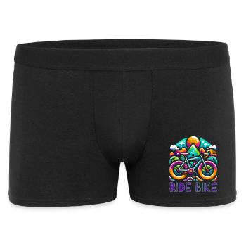 Radfahren - Ride Bike design - Männer Boxer Shorts - Schwarz - Vorne