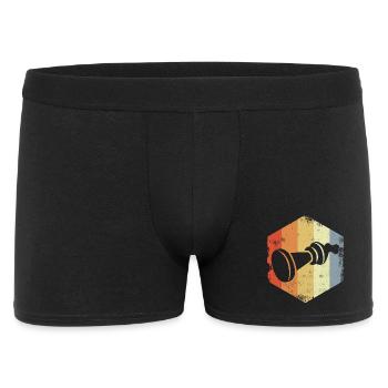 Croquis de jeu d’échecs vintage - Boxer Homme - noir - Devant