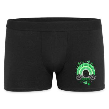 St Patrick's Day rainbow with butterflies - Men's Boxer Shorts - black - Front