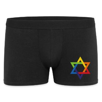 Juive et fière étoile de David - Boxer Homme - noir - Devant