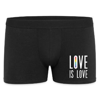 LGBT Pride Month - Love is Love - Men's Boxer Shorts - black - Front