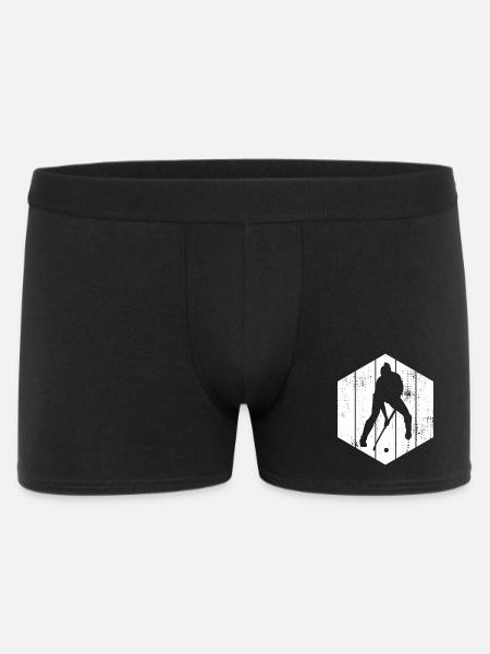 Hockey Player Sketch - Men's Boxer Shorts - black